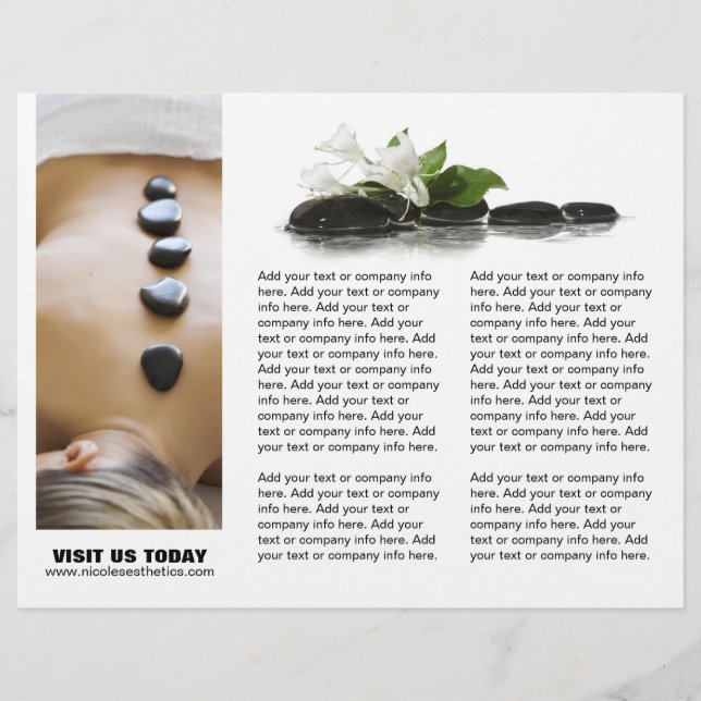 Customisable Salon Three Fold Flyer (Front)