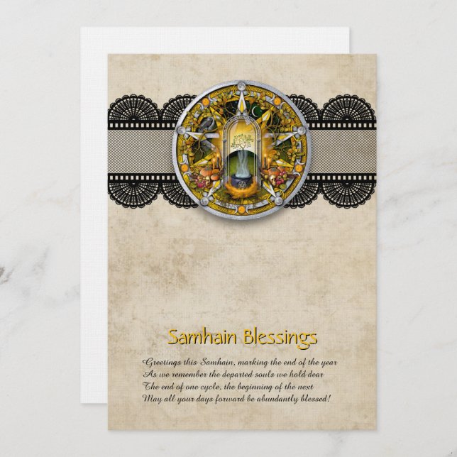Customisable Samhain Greeting Card (Front/Back)