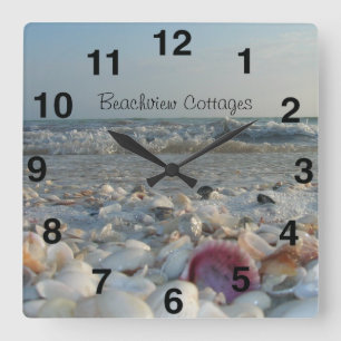 Customisable Sanibel Island Beach Clock