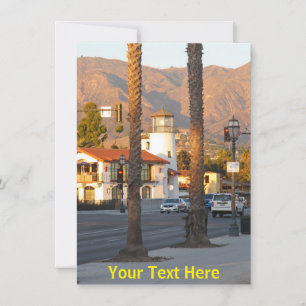 Customisable Santa Barbara, California card