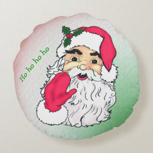Customisable Santa claus Round Cushion