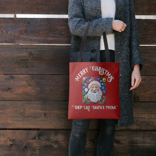 Customisable  Santa Jolly Ol Saint Nick Tote Bag