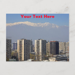 Customisable Santiago, Chile Postcard