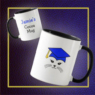 Customisable Sassy Cat Graduate Mug