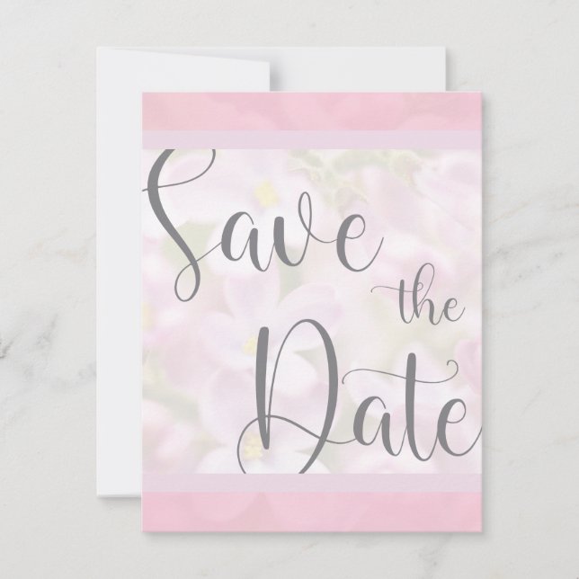 Customisable Save the Date Announcement Template (Front)