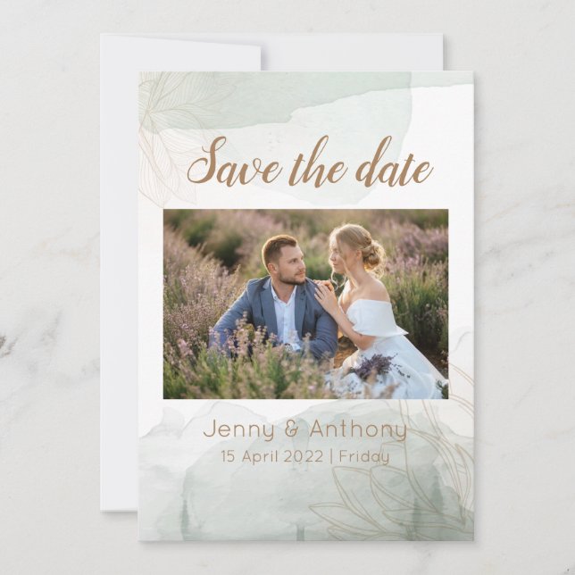 Customisable Save the Date Invitation (Front)