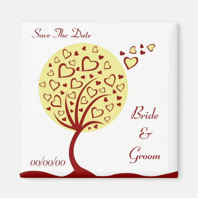 Customisable Save The Date Magnet (Front)