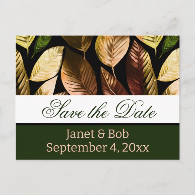 Customisable save the date postcard  (Front)