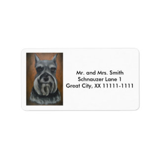 Customisable Schnauzer Address Labels No. 4