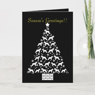 Customisable Schnauzer Holiday Card
