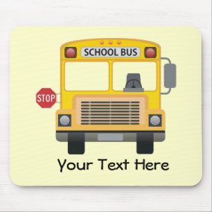 Customisable School Bus Mouse Mat