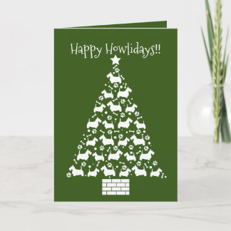 Customisable Scottish Terrier Holiday Card