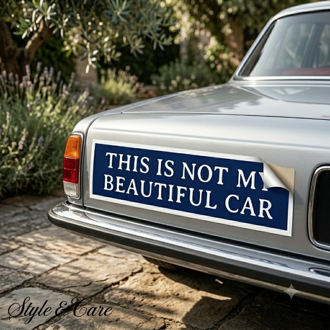 Customisable Script Bumper Sticker for Any Message (Customizable Script Bumper Sticker for Any Message)