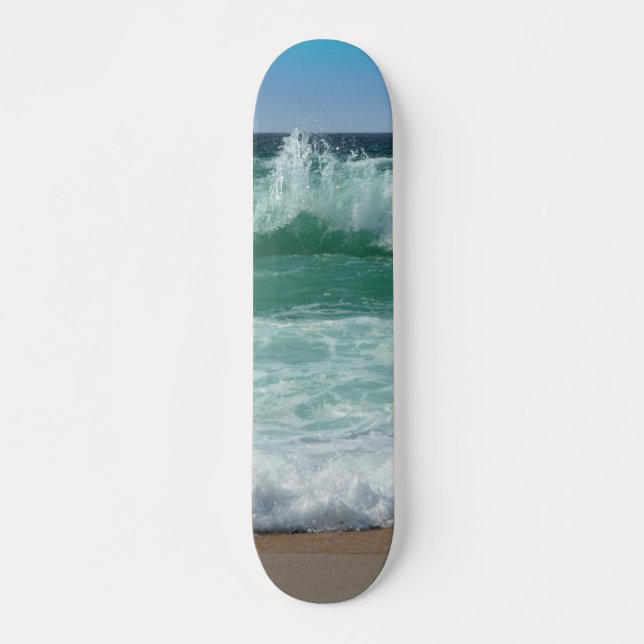 Customisable Seascape Waves Template Cool Skateboard (Front)