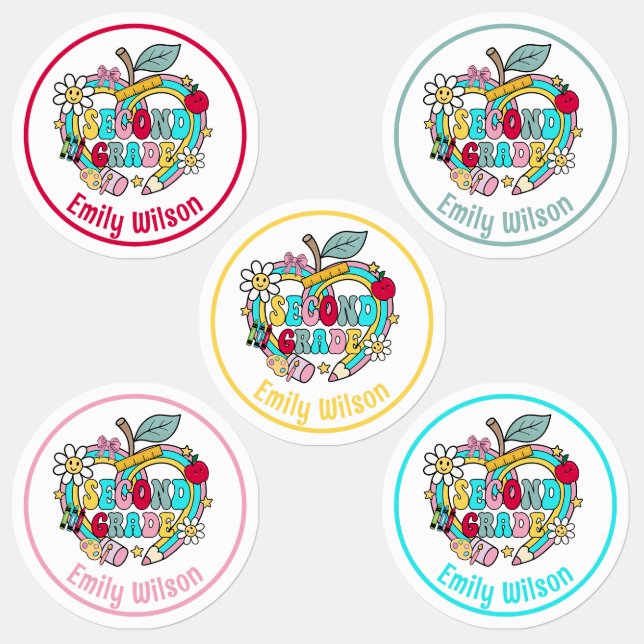 Customisable Second Grade Name Tags (Group)