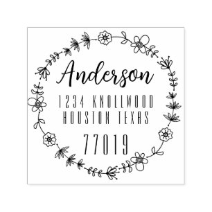 Customisable Self Inking 1.5"x1.5" Stamp Template