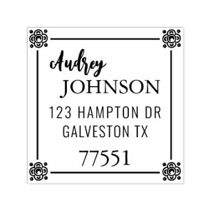 Customisable Self Inking 1.5"x1.5" Stamp Template