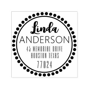 Customisable Self Inking 1.5"x1.5" Stamp Template