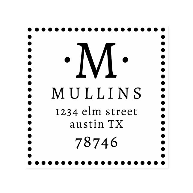 Customisable Self Inking 1.5"x1.5" Stamp Template (Design)