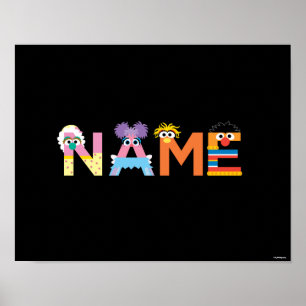 Customisable Sesame Street Alphabet Poster