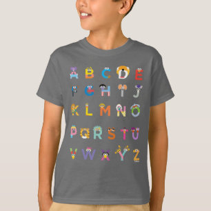 Customisable Sesame Street Alphabet T-Shirt
