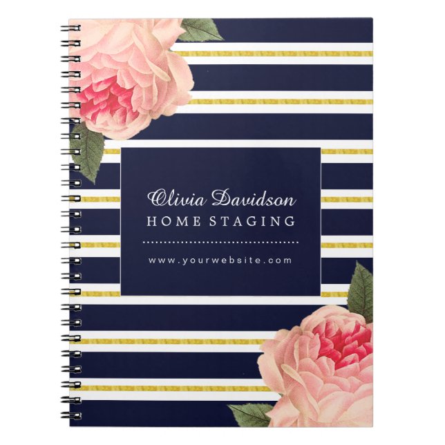 Customisable Shabby Chic Designer Note Book (Front)