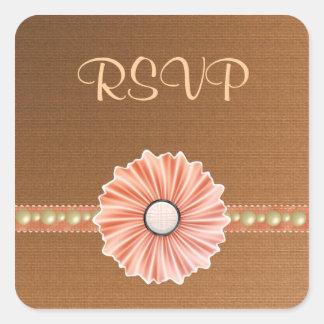 Customisable Shades of Autumn RSVP Stickers