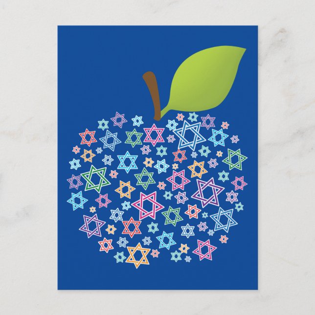 ✡🕎 Customisable  Shana Tova Postcard (Front)