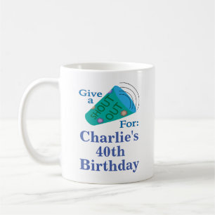 Customisable Shout Out Coffee Mug
