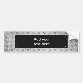 Customisable  Sign - Sheet Metal / Black Plaque Bumper Sticker