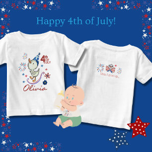 Customisable Silly Goose 4th of July Baby T-Shirt