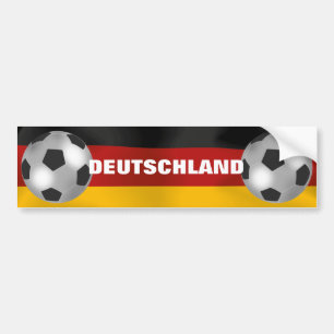 Customisable Silver Soccer Ball Bumper Sticker