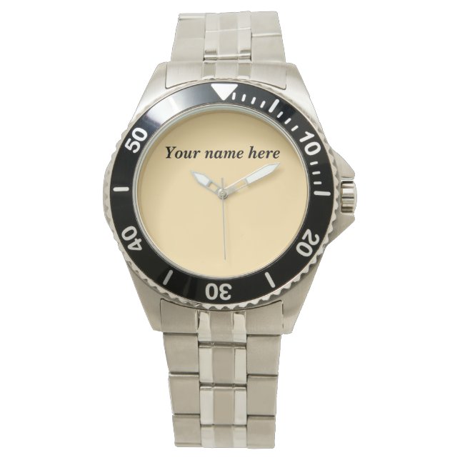 Customisable Silver Wristwatch – Elegant Gift with (Front)
