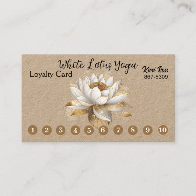 Customisable Simple Business Loyalty Card (Front)