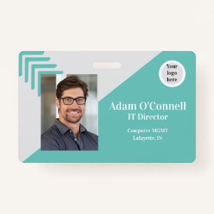 Customisable Simple Design Business ID Badge