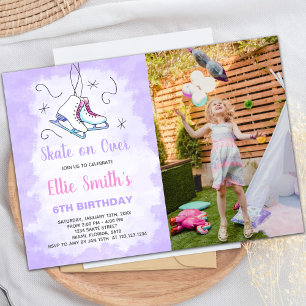 Customisable Skating Party Invitations for Kids