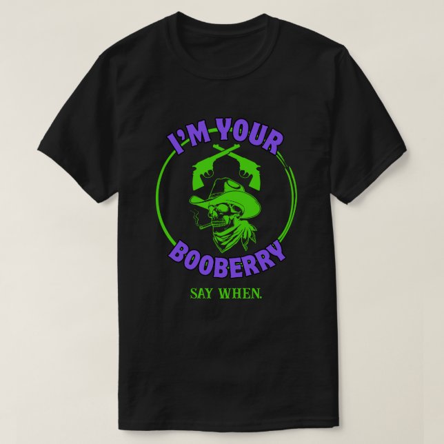 Customisable Skeleton Cowboy Halloween Shirt (Design Front)