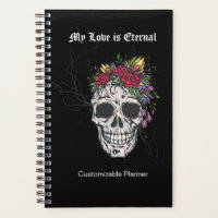 Customisable Skull of the Flower Queen Planner