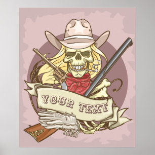 Customisable  Skull Poster