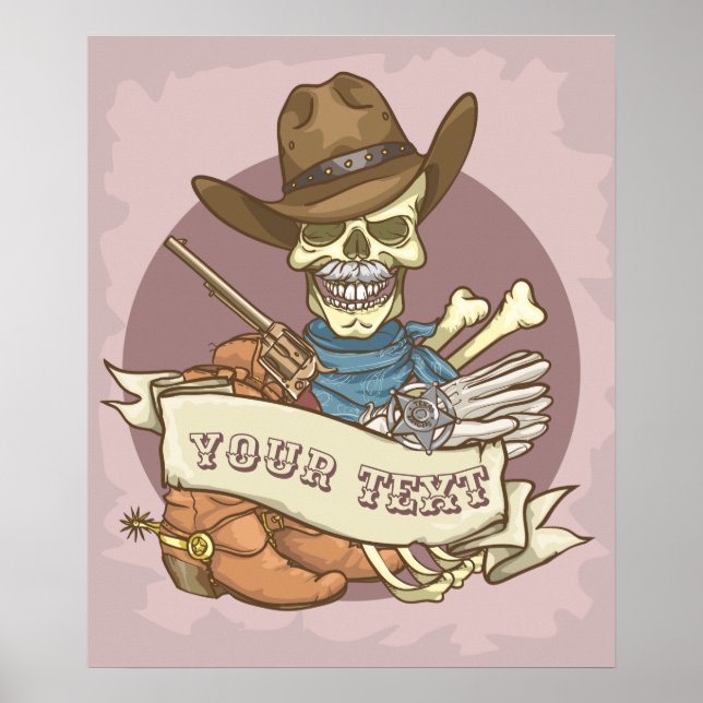 Customisable  Skull Poster (Front)