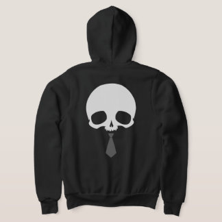 Customisable Skull with Tie Hoodie