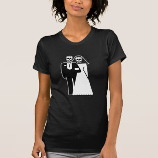 Customisable: Skulls Bride & Groom T-Shirt