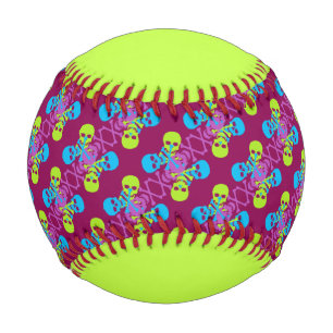 Customisable Skulls & Crossbones Baseball