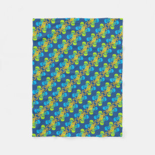 Customisable Skulls & Crossbones Fleece Blanket