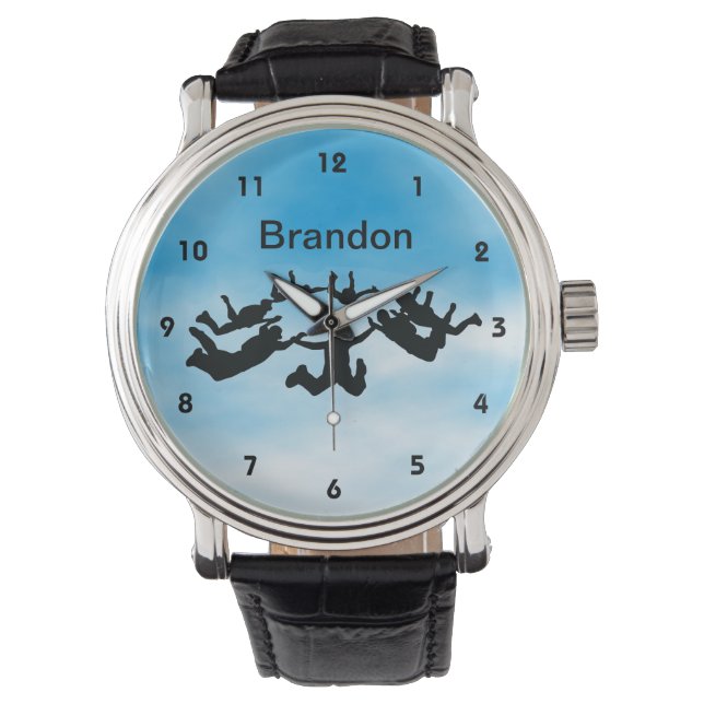 Customisable Sky Diving Design Watch (Front)