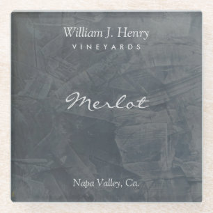 Customisable Slate Travertine Wine Coasters