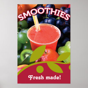 Customisable Smoothie Poster Design