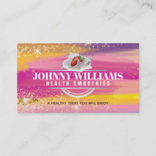 Customisable Smoothies Business Cards