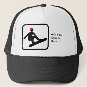 Customisable Snowboarder Logo Trucker Hat