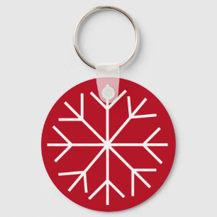 Customisable Snowflake Key Ring